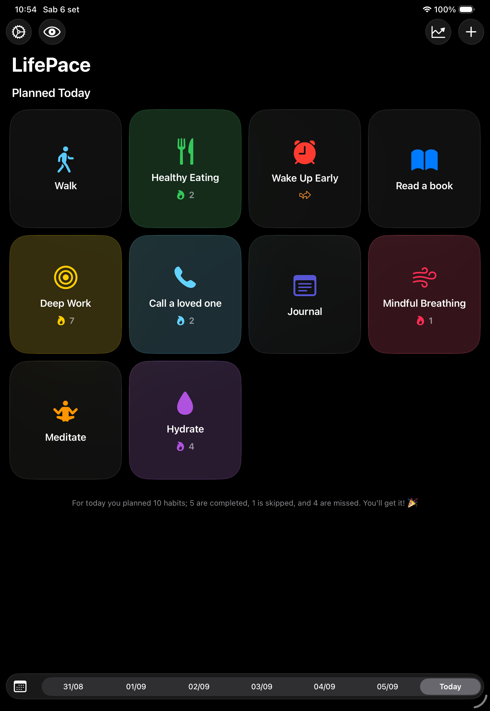 iPad Dark screenshot 1
