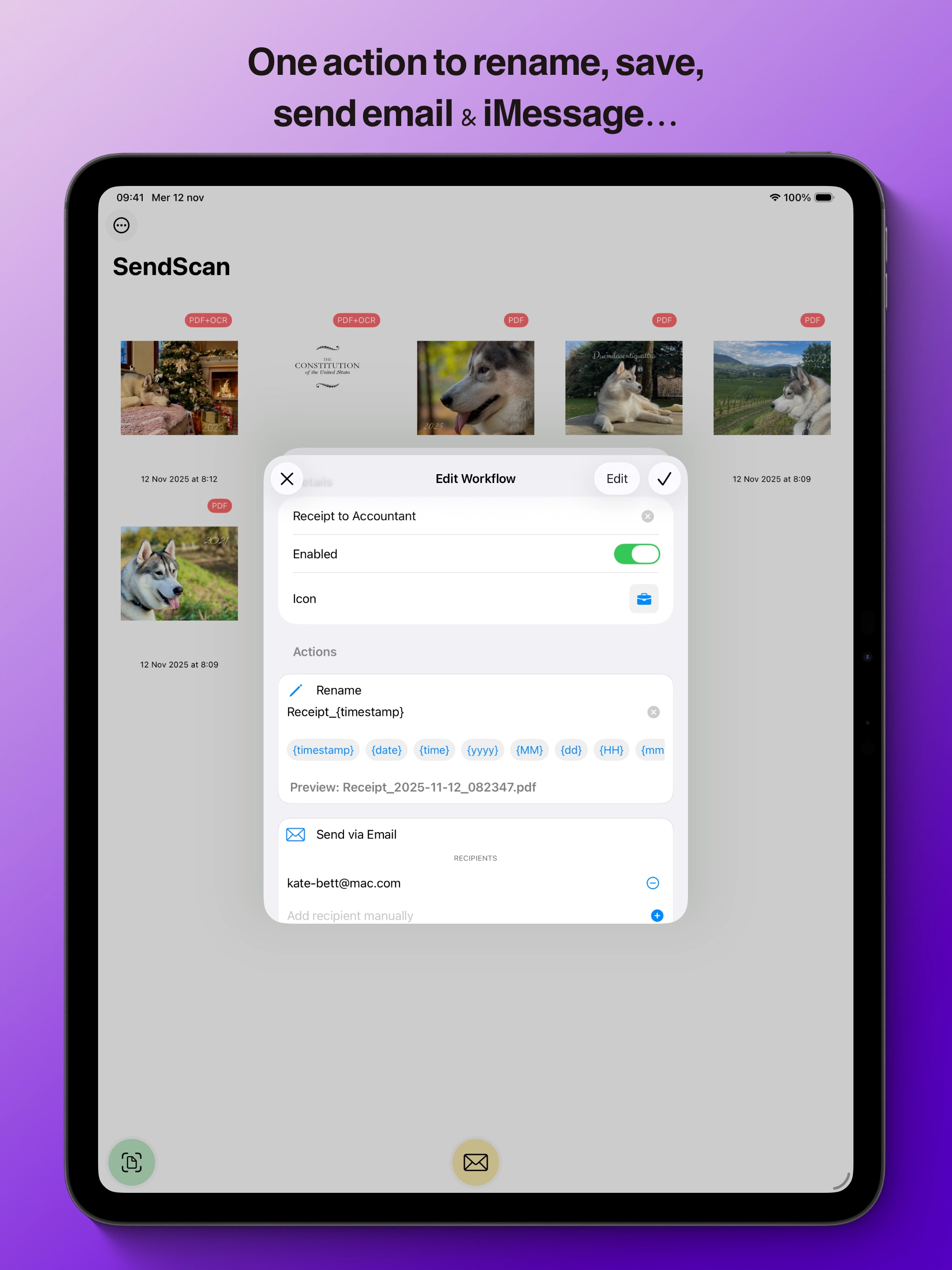 SendScan iPad screenshot 3